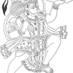 Jai Shri Hanuman Lineart For Coloring