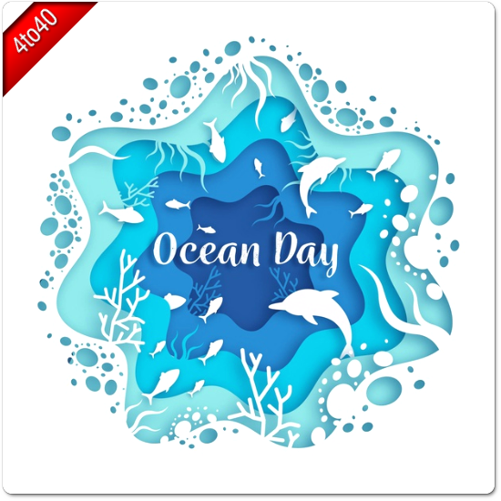 Oceans Day Digital Greeting Card