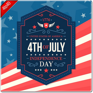 4th July Independence Day Greeting Card