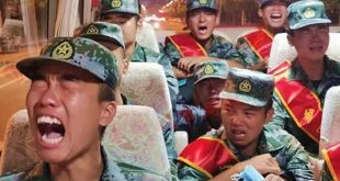 Chinese Soldiers Crying As They Head To LAC