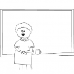 Learn to draw a female class teacher