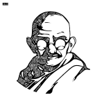 Mahatma Gandhi Digital Art