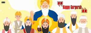 Happy Gurpurab Vector Facebook Cover