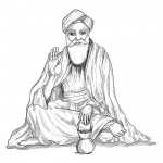 Jai Guru Nanak Dev Ji Coloring Page