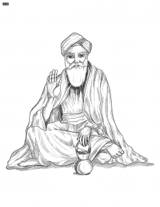 Jai Guru Nanak Dev Ji Coloring Page