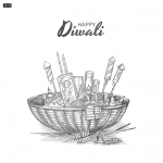 Diwali Crackers Sketch