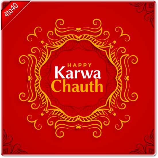 Happy Karwa Chauth Festival Greeting Card