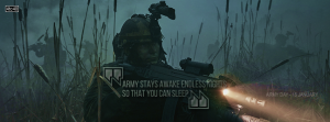 "The Army stays awake endless nights so that you can sleep" Facebook Cover
