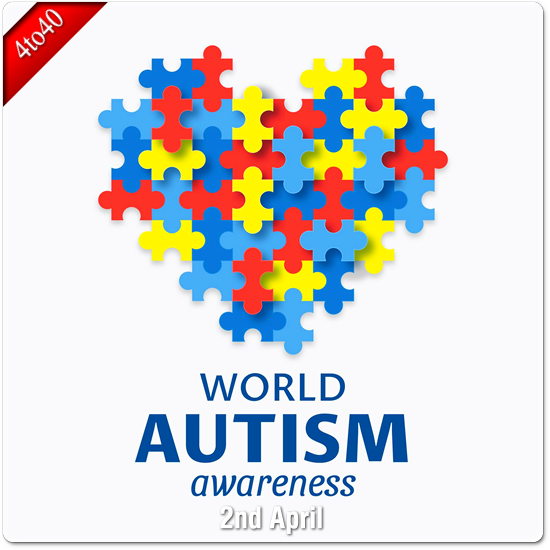 World Autism Awareness Day Illustration Greeting Card