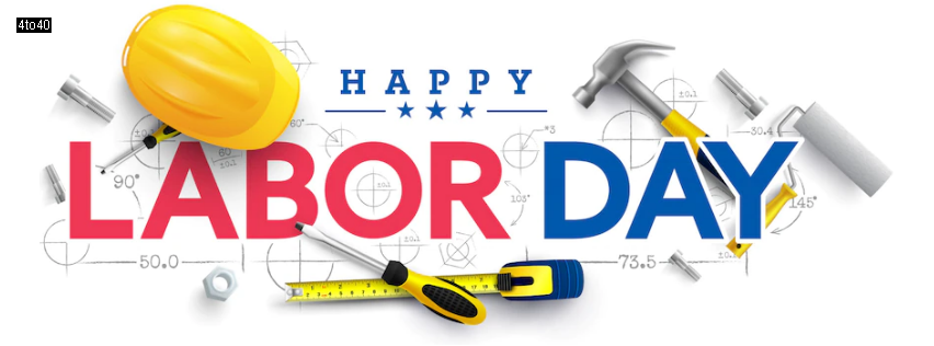Labor day poster template for Facebook header banner
