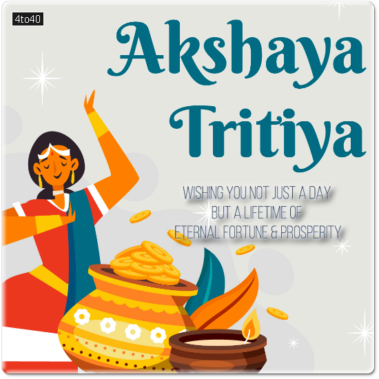 Akshaya Tritiya Instagram and Facebook Greeting Card