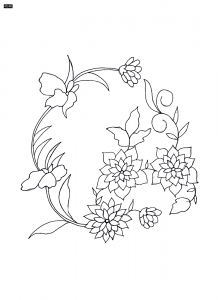 Hand Embroidery Designs for Table & Bed Covers - 01