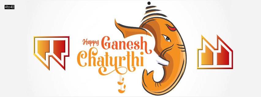 Happy Ganesh Chaturthi Indian Festival Celebration Facebook cover