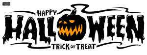 Happy Halloween text Facebook Banner