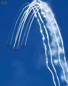 IAF planes could be seen in full display over Sukhna Lake in Chandigarh ahead of Air Force Day 2022