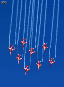 The famed Suryakiran Formation Aerobatic Team (SKAT) is in Chandigarh once again to display its flying skills as part of the Diamond Jubilee celebrations of the Chandigarh Air Force Station that was established in 1961
