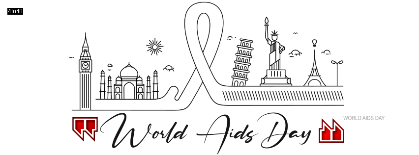 World aids day vector illustration Facebook Cover