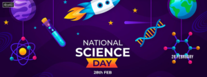 National Science Day Facebook Header Banner