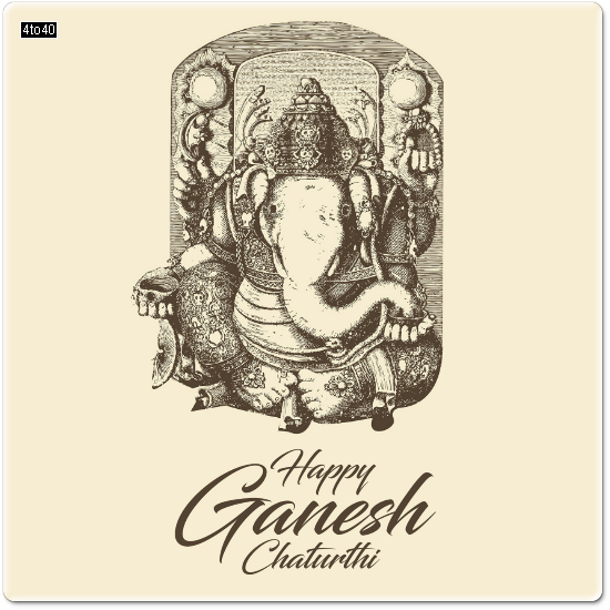 Happy Ganesh Chatirthi Greeting Card