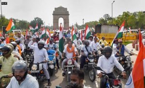 Lawmakers actively participate in Tiranga Bike Rally