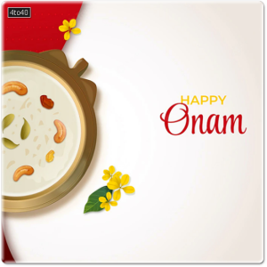 Onam Kerala Harvest Festival greeting card
