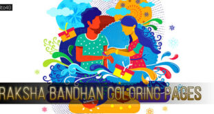 Raksha Bandhan Coloring Pages For Students and Children