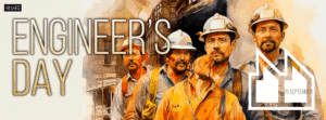 Architecture begins where engineering ends - Engineers Day Banner