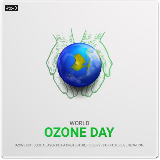 International ozone day free greeting card