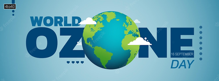 World Ozone Day vector illustration for Facebook Cover Banner