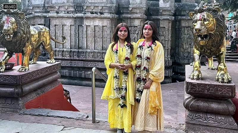 Bhumi Pednekar and sister Samiksha Pednekar visited the Kamakhya Temple