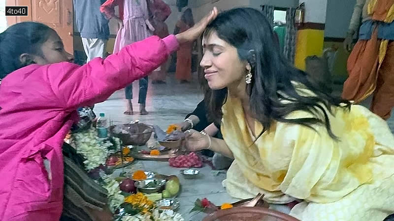 Bhumi Pednekar shared a bunch of pictures from her visit to the Kamakhya Temple in Guwahati