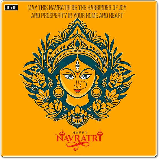 May this Navratri be the harbinger of joy and prosperity in your home and heart