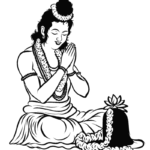 Rama Hindu God Vector Illustration
