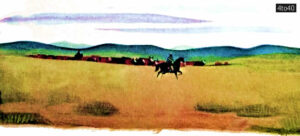 An Argentinian gaucho in the pampas