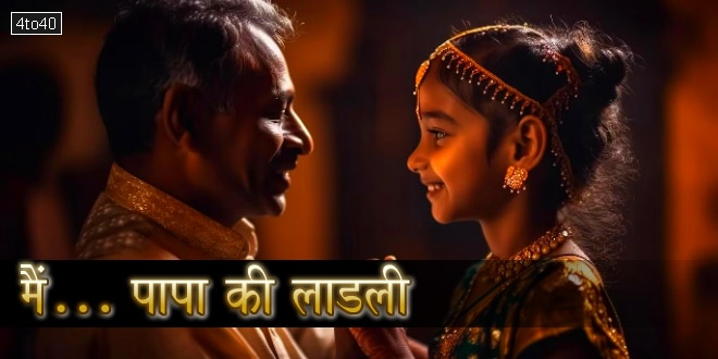 मैं... पापा की लाडली: बाप बेटी के रिश्ते पर दिल छू जाने वाली हिंदी कविता
