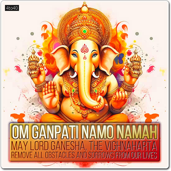 May Lord Ganesha, the Vighnaharta, remove all obstacles and sorrows from our lives. Om Ganpati namo namah. Happy Ganesh Chaturthi.