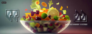 World Vegetarian Day Facebook Poster / Banner for children