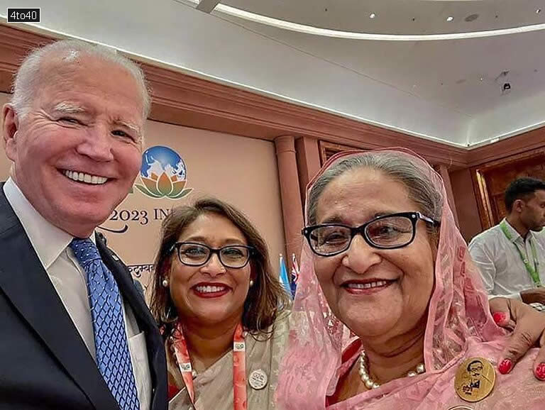 US President Joe Biden Takes Selfie With Bangladesh PM Sheikh Hasina At G20 Summit