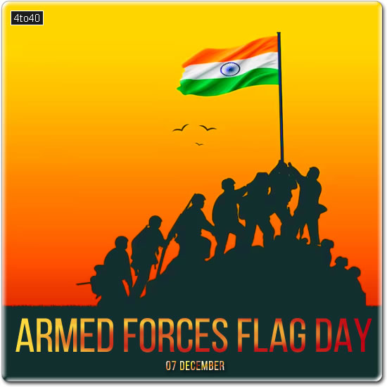 Armed Forces Flag Day or the Flag Day of India is a day dedicated to honouring the soldiers and veterans of India's armed forces