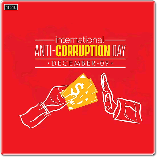 International Anticorruption Day observed on December 9 Greeting Card