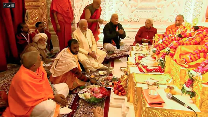 PM Modi took part in the elaborate 'pran pratishtha' rituals