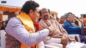 Rajinikanth was one of the VIPs at the Ram Mandir ceremony. He was seen seated next to Sachin Tendulkar