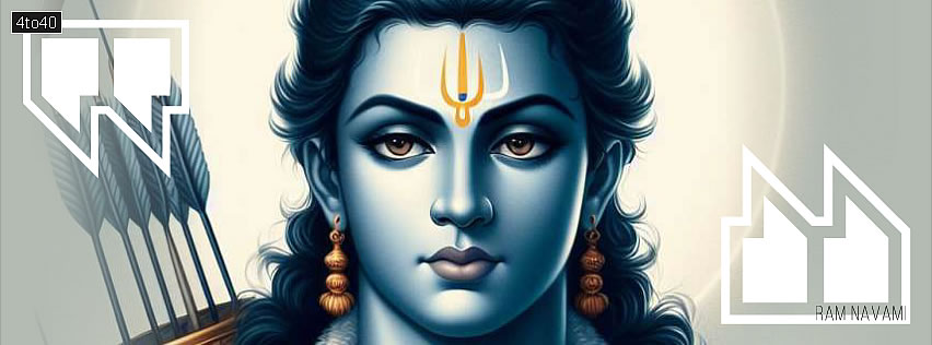 Royalty-Free Sri Ram Facebook Banner and Poster for Hindu Devotees