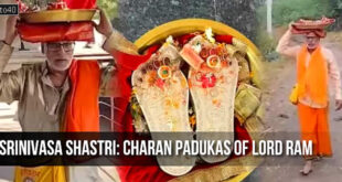 Srinivasa Shastri: Foot march to Ayodhya, carrying Charan Padukas of Lord Ram