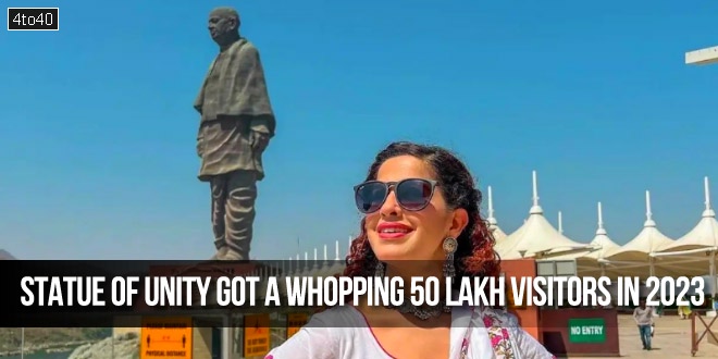 Statue of Unity got a whopping 50 lakh visitors in 2023