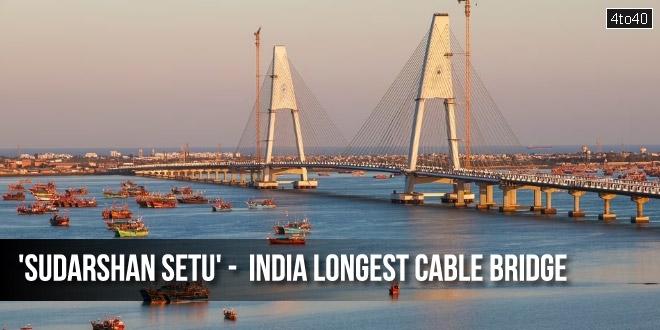 PM inaugurates country's longest cable-stayed bridge, Sudarshan Setu