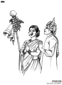 Ugadi or Gudi Padwa (गुढी पाडवा) marks the beginning of New Year in Maharashtra, Andhra Pradesh and parts of Karnataka