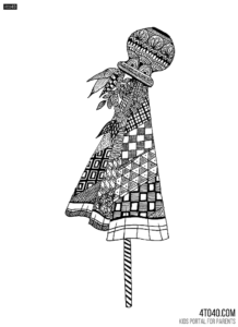 Happy Gudi Padwa Coloring Sheet For Marathi Students