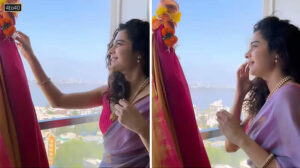 Mithila Palkar also celebrated the festival in her balcony. Gudi Padwa coincides with the first day of the Chaitra Navratri and festivals like Sajibu Cheiraoba, Navreh, Cheti Chand and Ugadi that are celebrated in different parts of the country.