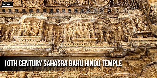 10th century Sahasra Bahu Hindu temple, iconography, Nagda near Udaipur Rajasthan